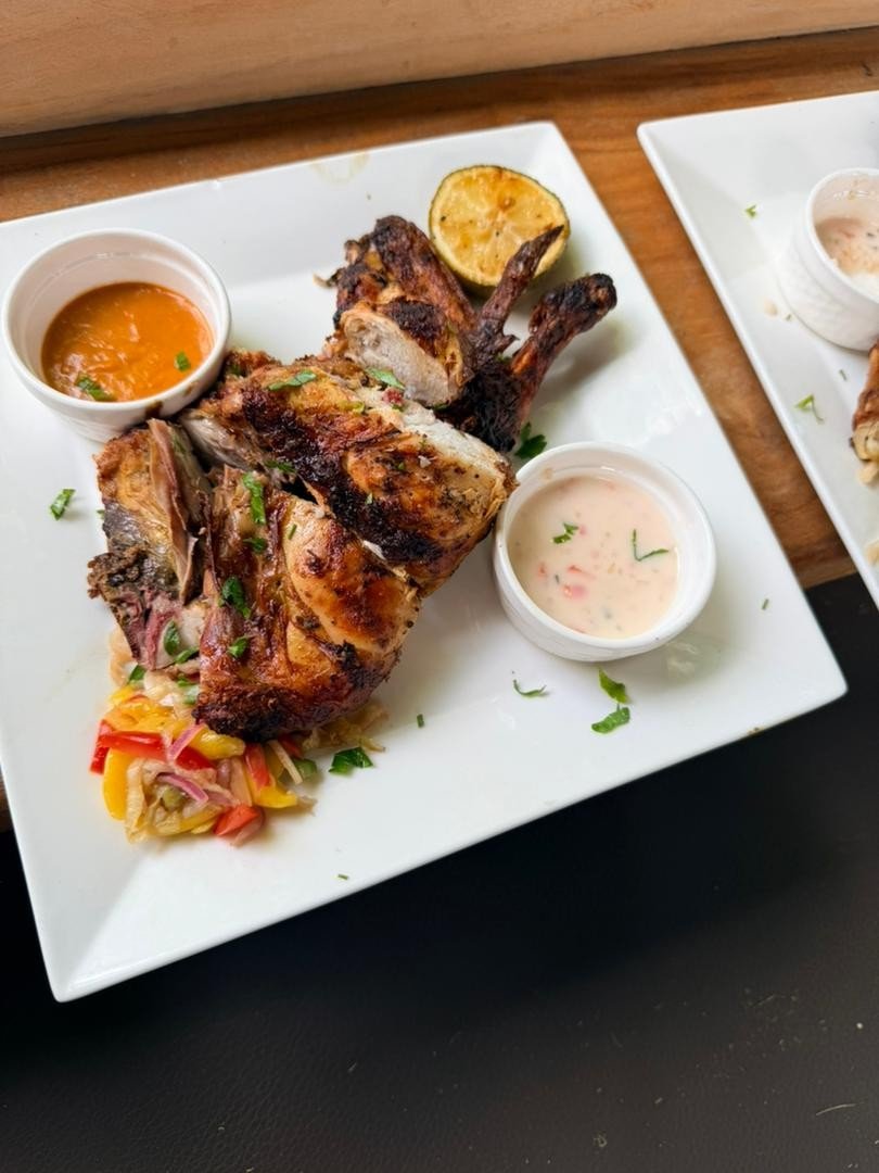 Grilled chicken with sides