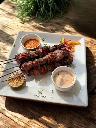 Grilled kebabs plate